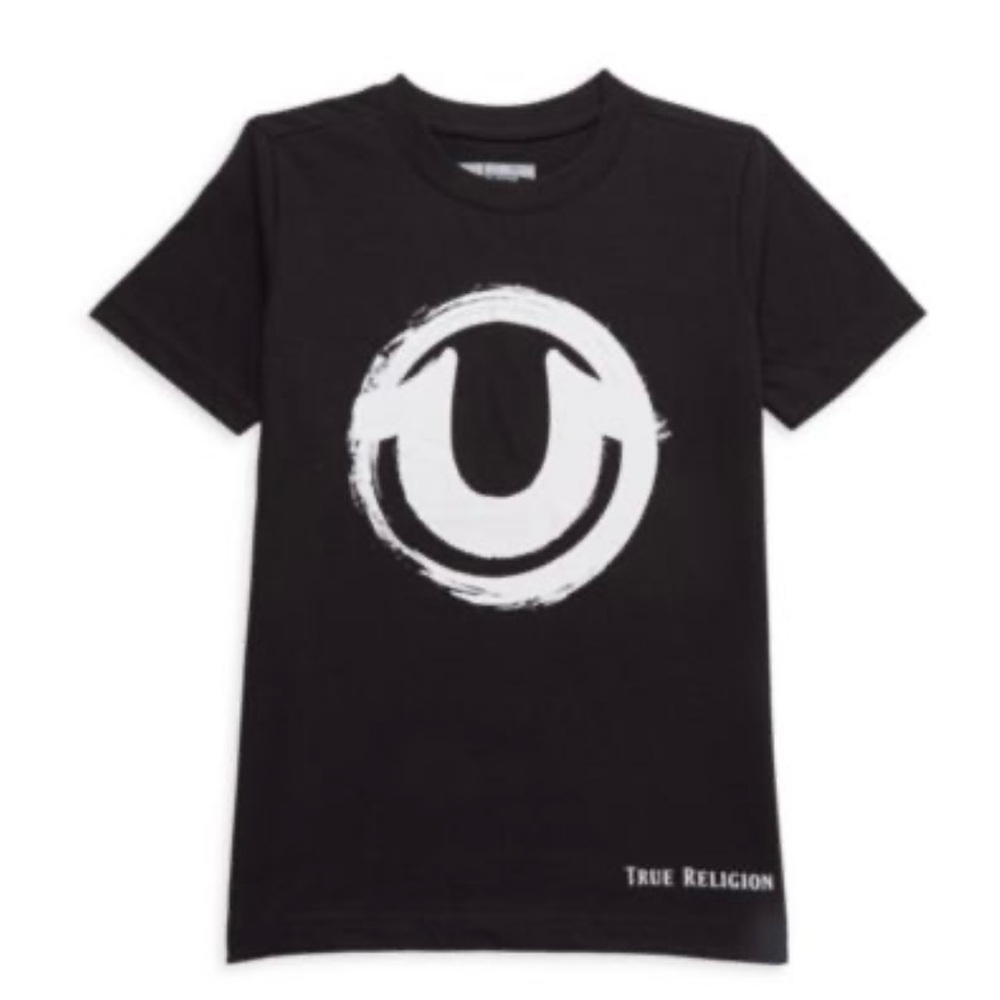Boys True Religion T-Shirt. Black size Medium
